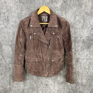 Blank NYC Brown Suede Moto Jacket